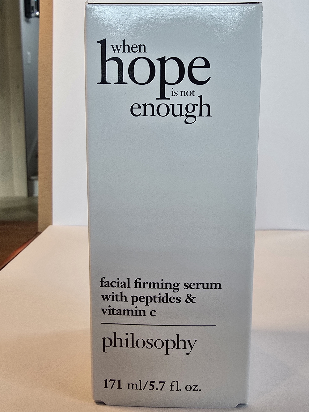 Philosophy WHEN HOPE is not ENOUGH Firming SERUM 5.7 oz
